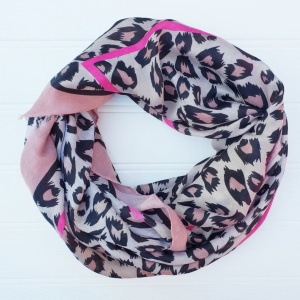 Edgy Leopard - Pink Scarf